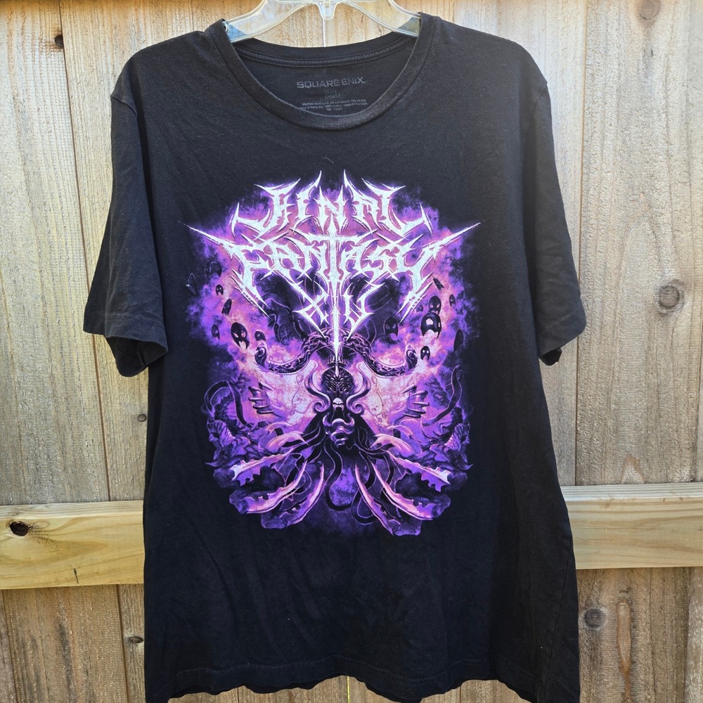 Square Enix Final Fantasy XIV Hades Graphic T-Shirt XL Black Shadowbringers *pic